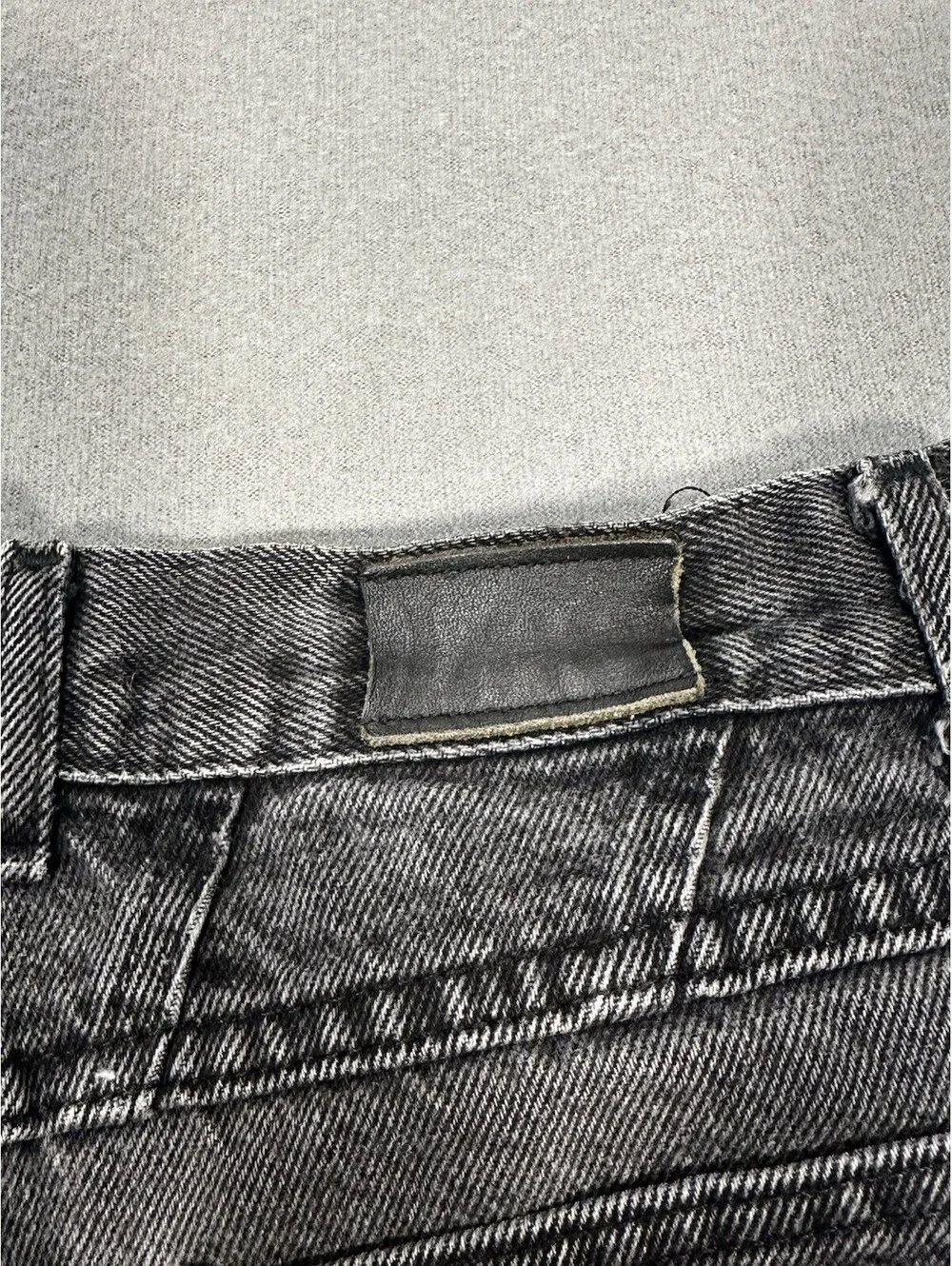 Lee Vintage Black Denim Jeans USA Made 28x28 Heart Patch Repair Mom Fit 12